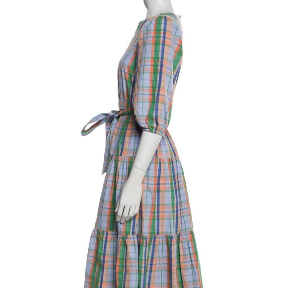 Kate Spade Sunshine Madras Lawn Midi Dress - Picture 5 of 6